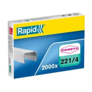 Rapid Nr.221 H�fteklammer - 4 mm - 2000 stk. Cometa galvaniseret