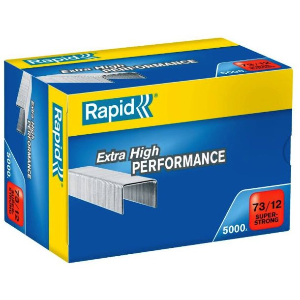 Rapid Nr. 73 H�fteklammer - 12 mm - 5000 stk. super Strong galvaniseret