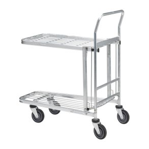 Ravendo Butiksvogn SHC-300 - 50x85x99 - lasteevne 300 kg - Pulverlakeret st�l i s�lv