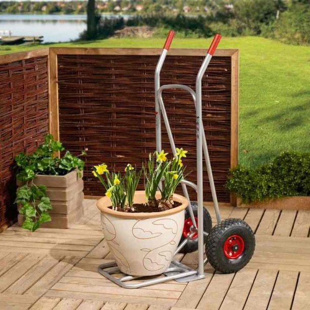 Ravendo Skkevogn BLM 200 L - lasteevne 200 kg - Stl - punkterfrie gummihjul