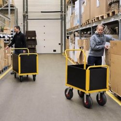 Ravendo lagervogn TW 750 M-HWS - 860x500 mm - 400 kg - massive hjul