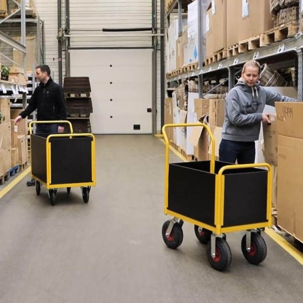 Ravendo lagervogn TW 750 M-HWS - 860x500 mm - 400 kg - massive hjul