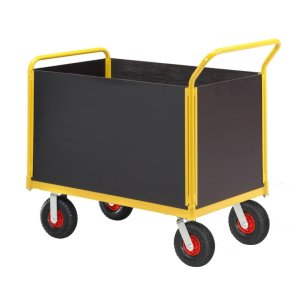 Ravendo lagervogn TW 750 L-HWS - 860x500 mm - 400 kg - luftgummi hjul