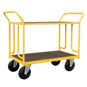 Ravendo lagervogn TW 1000 MEPS - 1200x600 mm - 400 kg - massive hjul