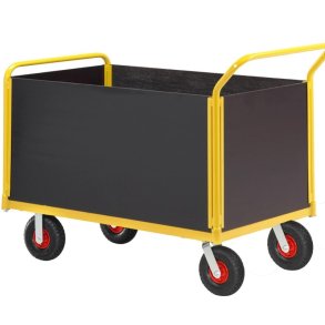 Ravendo lagervogn TW 1000 L-HWS - 1100x600 mm - 400 kg - luftgummi hjul (samlet)