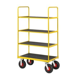Ravendo lagervogn TW 1000 L-4S - 1000x600 mm - 400 kg - Luftgummi hjul