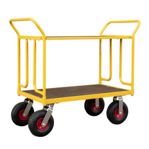 Ravendo lagervogn TW 1000 LEPS - 1200x600 mm - 400 kg - Luftgummi hjul