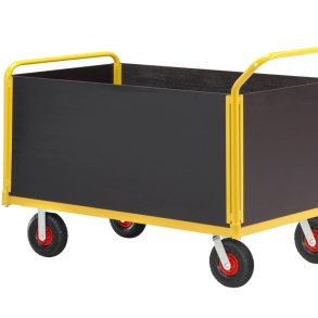 Ravendo lagervogn TW 1250 L-HWS - 1350x600 mm - 400 kg - luftgummi hjul