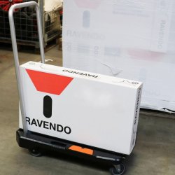 Ravendo lagervogn WHTP 150WB - 720x460 mm - 150 kg - Massive hjul
