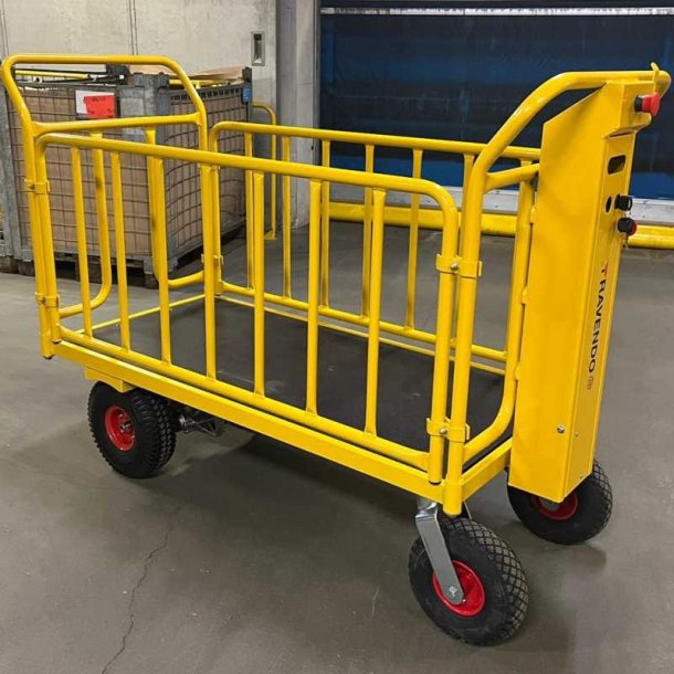 Ravendo elektrisk lagervogn TW1000 Terrn - 400 kg - Luftgummi hjul - Endegavl/Sider