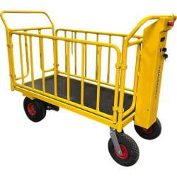 Ravendo elektrisk lagervogn TW1000 Terrn - 400 kg - Luftgummi hjul - Endegavl/Sider