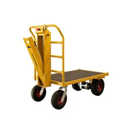 Ravendo elektrisk lagervogn TW1000 Terrn - 400 kg - Luftgummi hjul - Endegavl/Hylde