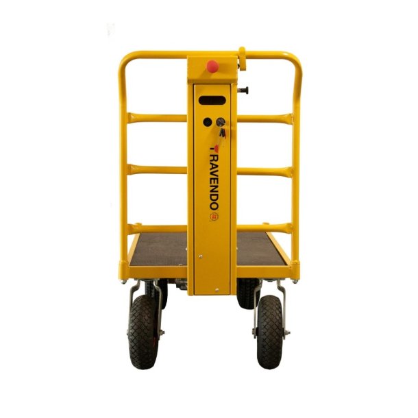Ravendo elektrisk lagervogn TW1000 Terrn - 400 kg - Luftgummi hjul - Endegavl/Hylde