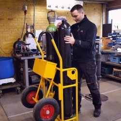 Ravendo Ilt- og Gasflaskevogn 121L til 2 store flasker - 250 kg