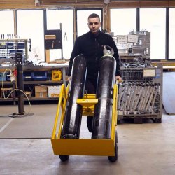 Ravendo Ilt- og Gasflaskevogn 121L til 2 store flasker - 250 kg