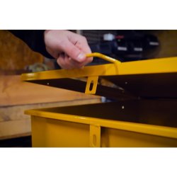 Ravendo V�rkt�jstrilleb�r TB 160-L - lasteevne 250kg - 160 Liter - Gul - Pulverlakeret