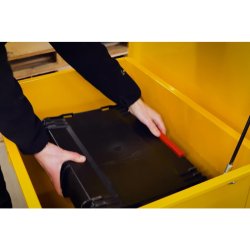 Ravendo V�rkt�jstrilleb�r TB 160-L - lasteevne 250kg - 160 Liter - Gul - Pulverlakeret