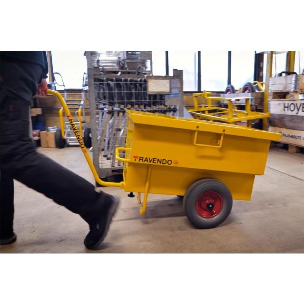 Ravendo V�rkt�jsvogn UT 300 XL M - lasteevne 400kg - 300 Liter - Gul - Pulverlakeret