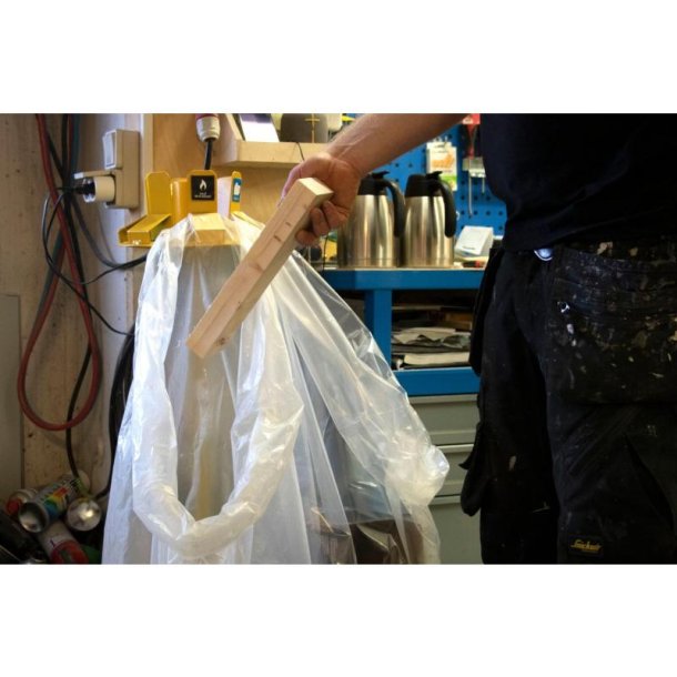 Ravendo Affaldssorteringsstativ til 6 skke - 4 drejbare hjul - gul