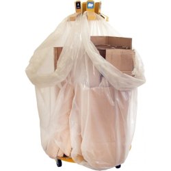 Ravendo Affaldssorteringsstativ til 6 skke - 4 drejbare hjul - gul