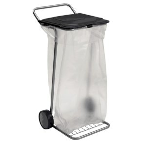 Ravendo affaldsvogn med lg - til 100 Liters poser - slv