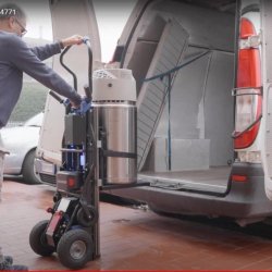 Ravendo El skkevogn til trapper Donkey Light 130 LH Lift - lasteevne 130 kg - Stl - Luftgummi hjul