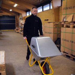 Ravendo mrtelbr BC1100 LID - Volume 110 Liter/lasteevne 250 kg - galvaniseret stl med lg