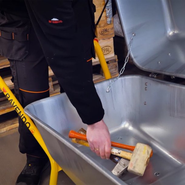 Ravendo mrtelbr BC1100 LID - Volume 110 Liter/lasteevne 250 kg - galvaniseret stl med lg