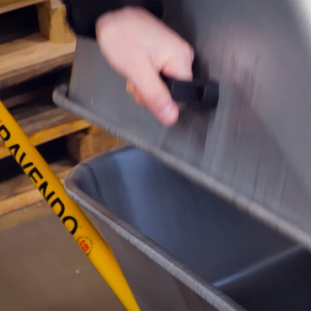 Ravendo mrtelbr BC1100 LID - Volume 110 Liter/lasteevne 250 kg - galvaniseret stl med lg