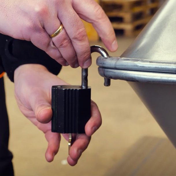 Ravendo mrtelbr BC1100 LID - Volume 110 Liter/lasteevne 250 kg - galvaniseret stl med lg