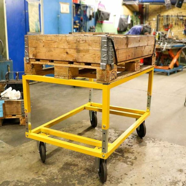 Ravendo Pallevogn PTA 800 - lasteevne 800 kg - hjdejusterbar - Pulverlakeret stl