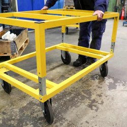 Ravendo Pallevogn PTA 800 - lasteevne 800 kg - hjdejusterbar - Pulverlakeret stl