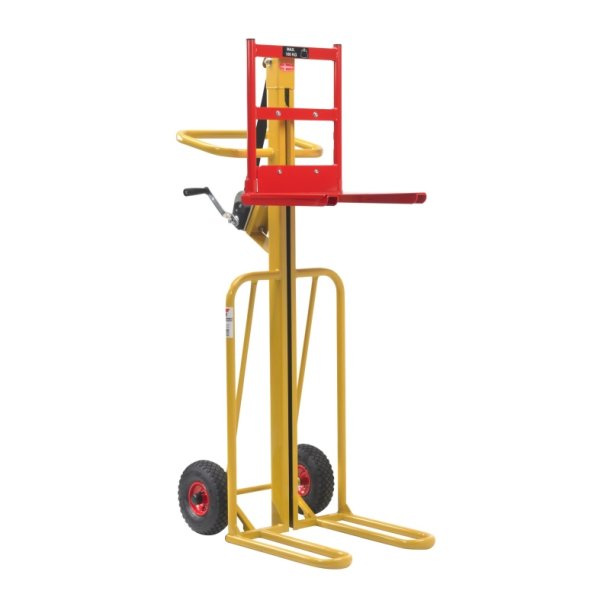 Ravendo S�kkevogn med hejs LST 100 LH - lasteevne 100 kg - St�l - Luftgummi hjul