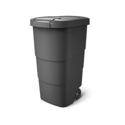 Ravendo 110 liter udendrs affaldsbeholder med lg - Sort