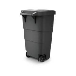 Ravendo 110 liter udendrs affaldsbeholder med lg - Sort