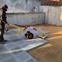 Ravendo Fliselggervogn TLT 125 - lasteevne 125kg - 400-800mm - Hydraulisk stempel og tang