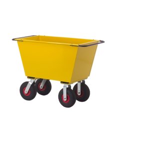 Ravendo fodervogn FW 300-4L - 300 Liter - lasteevne 400 kg - gul stl