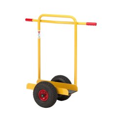 Ravendo Pladehund TW200 L-1 - lasteevne 200 kg - Hndtag - Pulverlakeret stl - luftgummi