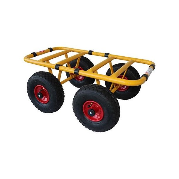 Ravendo Pladehund TW300-4W - lasteevne 300 kg - Pulverlakeret stl - Luftgummi