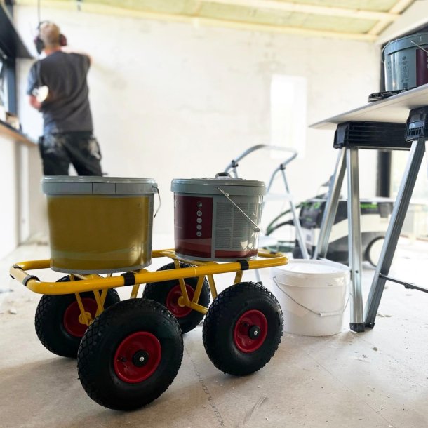 Ravendo Pladehund TW300-4W - lasteevne 300 kg - Pulverlakeret stl - Luftgummi