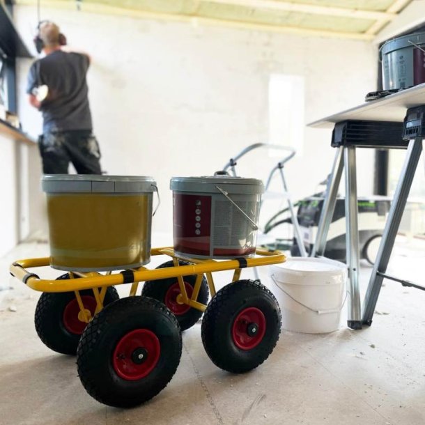 Ravendo Pladehund TW300-4W PUR - lasteevne 300 kg - Pulverlakeret stl - PUR Hjul