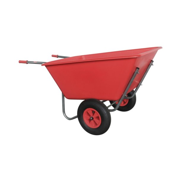 Ravendo Stald- og Fejekærre BU 2700 PP - 270 Liter - lasteevne 250 kg - Rød Plast