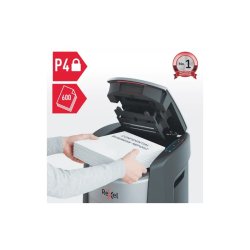 Rexel - ShredMax AutoFeed+ 600X Cross Cut Paper Shredder - 4 x 10 mm - Cross shredding - 600 sheets - 50 L - 55 dB - Tou