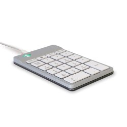 R-Go Tools Numpad Break - Numerisk tastatur - lydls - kablet - hvid/slv