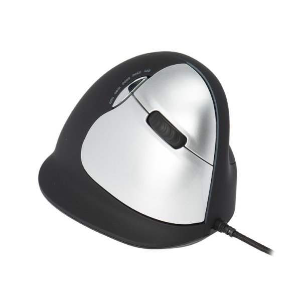 R-Go Tools HE - Ergonomisk vertikal mus - Stor (over 185mm) - kablet - Hjre hnd