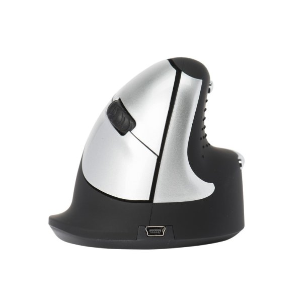 R-Go Tools HE - Ergonomisk vertikal mus - Medium (165-195mm) - trdls - Hjre hnd