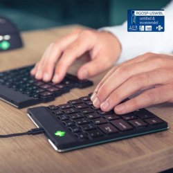R-Go Tools split break - ergonomisk split tastatur - kablet - sort - (US)