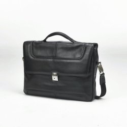 Samsonite Computertaske - Sidaho - 15,6" - Portfolio Lder - Sort