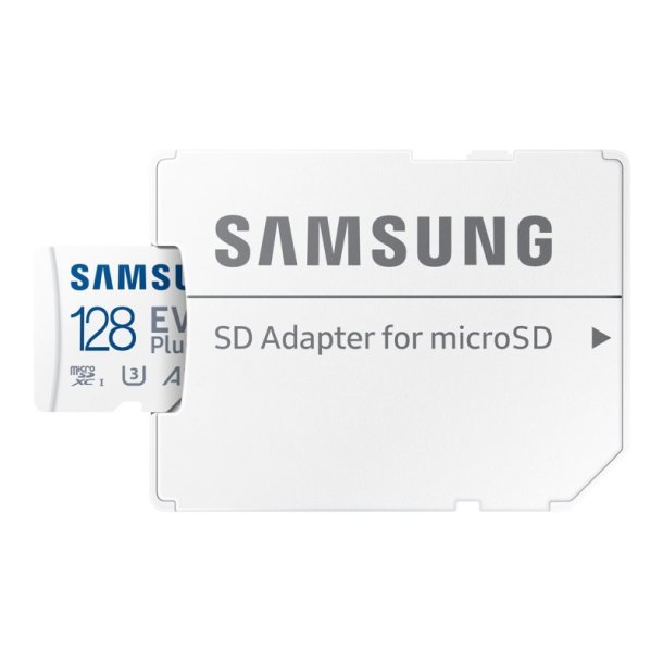 SAMSUNG EVO PLUS microSD 128GB - med SD adapter