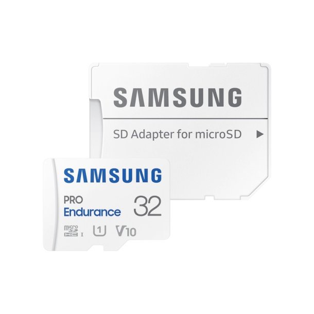 SAMSUNG PRO Endurance microSD 32GB - med SD adapter